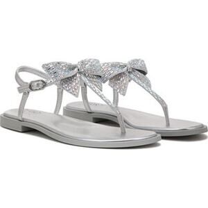 Naturalizer Florita Womens Embellished Bow Thong Sandals 6M